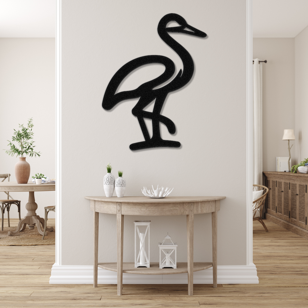 Crane Metal Wall Art