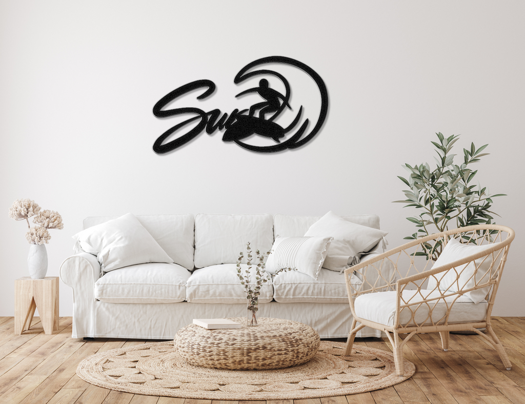 Surfer Metal Wall Art
