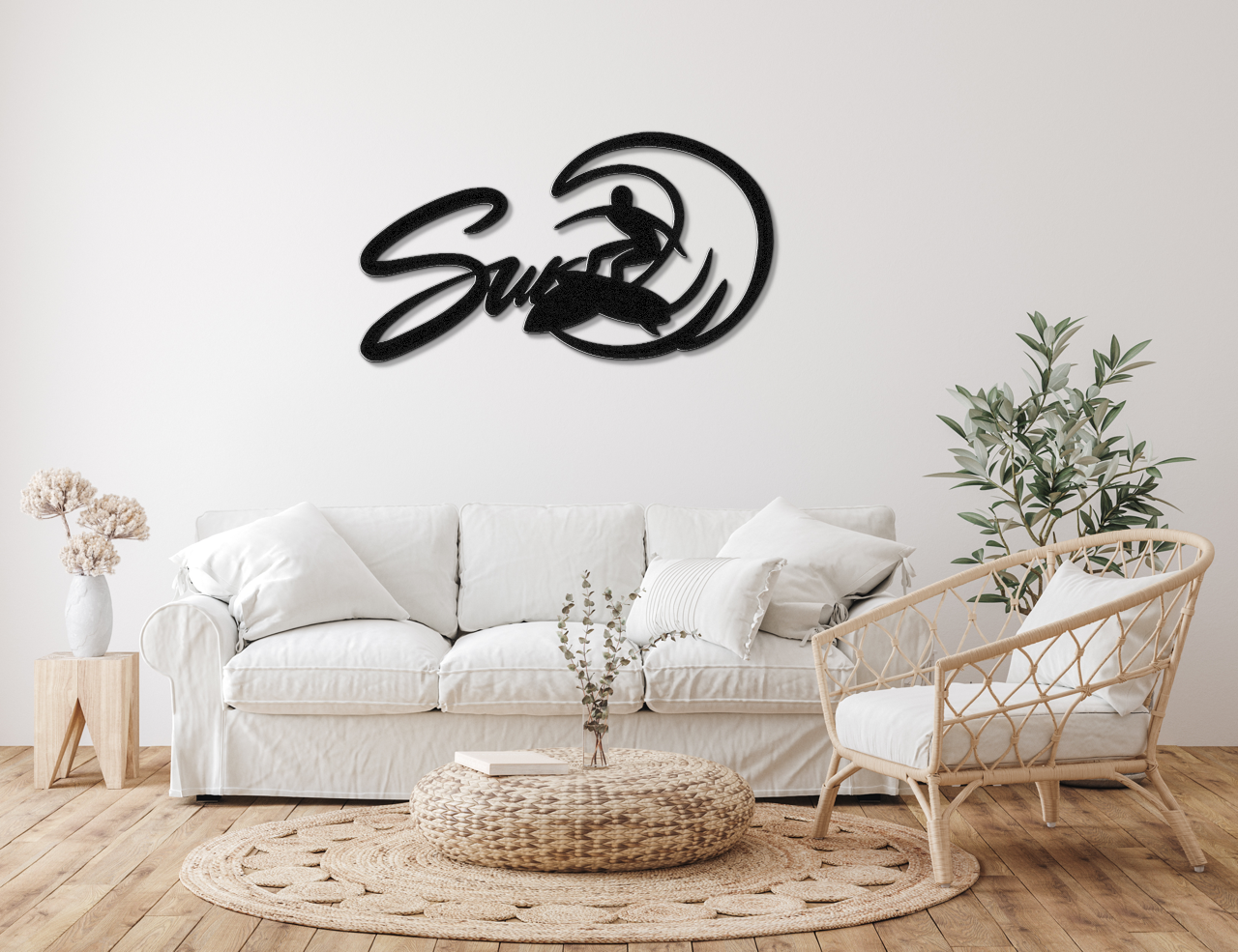 Surfer Metal Wall Art