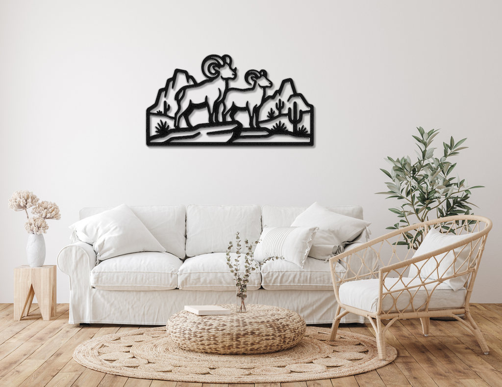 Arizona Bighorn Sheep Metal Wall Art