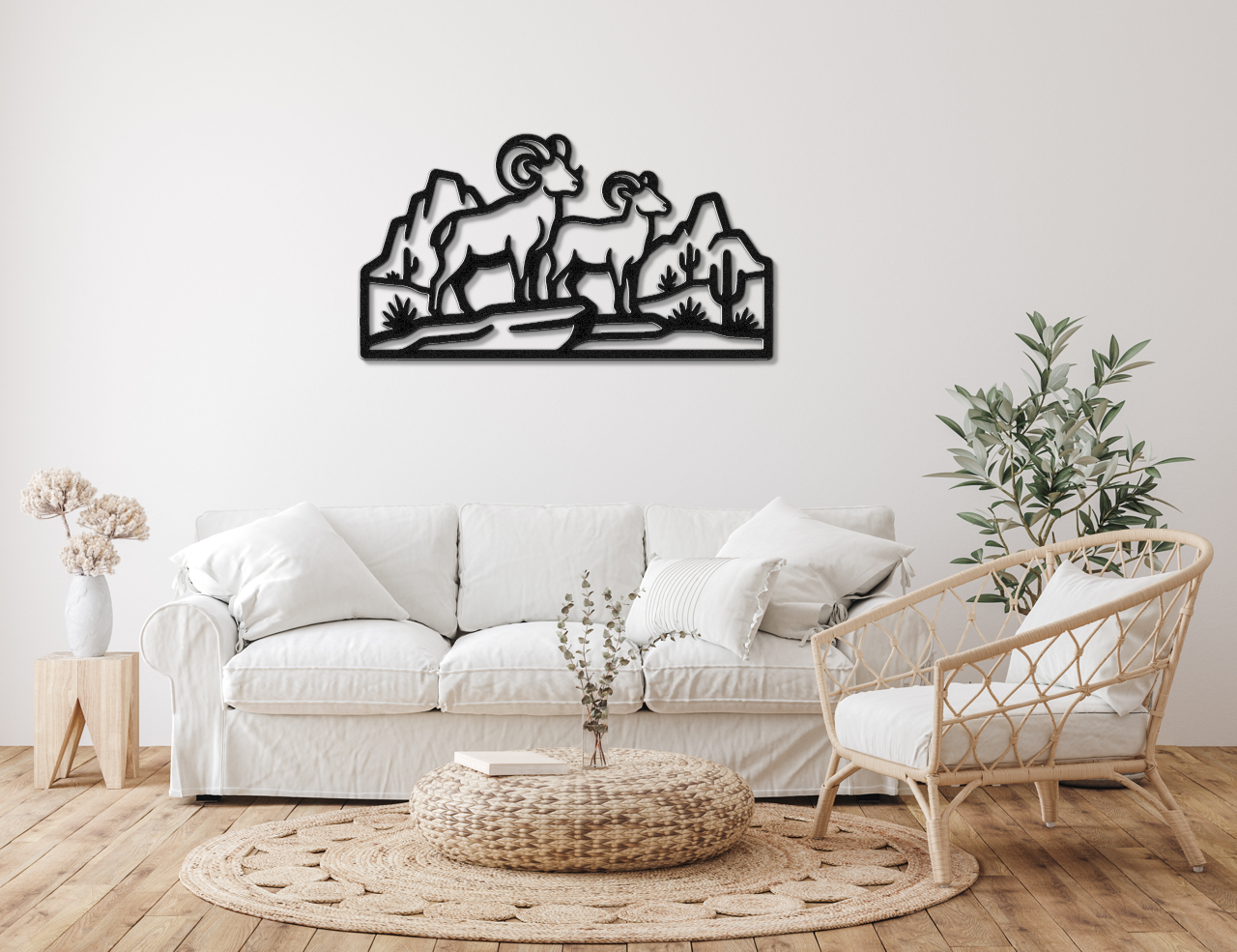 Arizona Bighorn Sheep Metal Wall Art