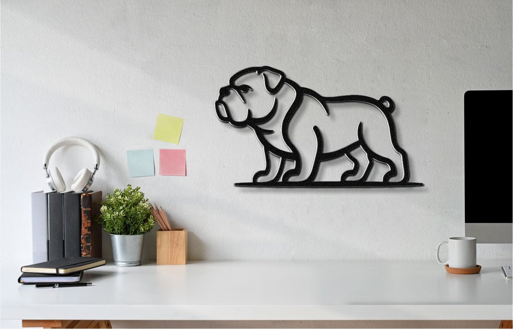 Bulldog Metal Wall Art
