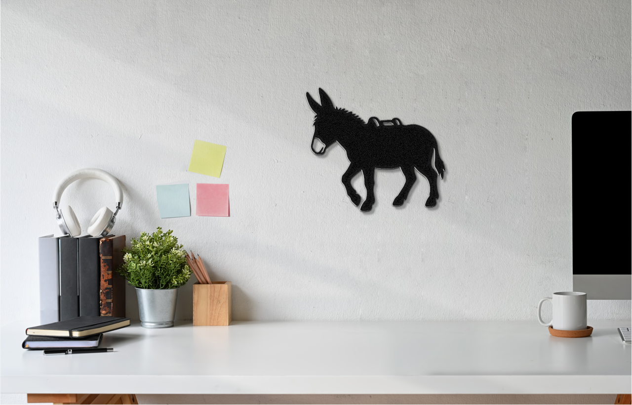 Burro Metal Wall Art
