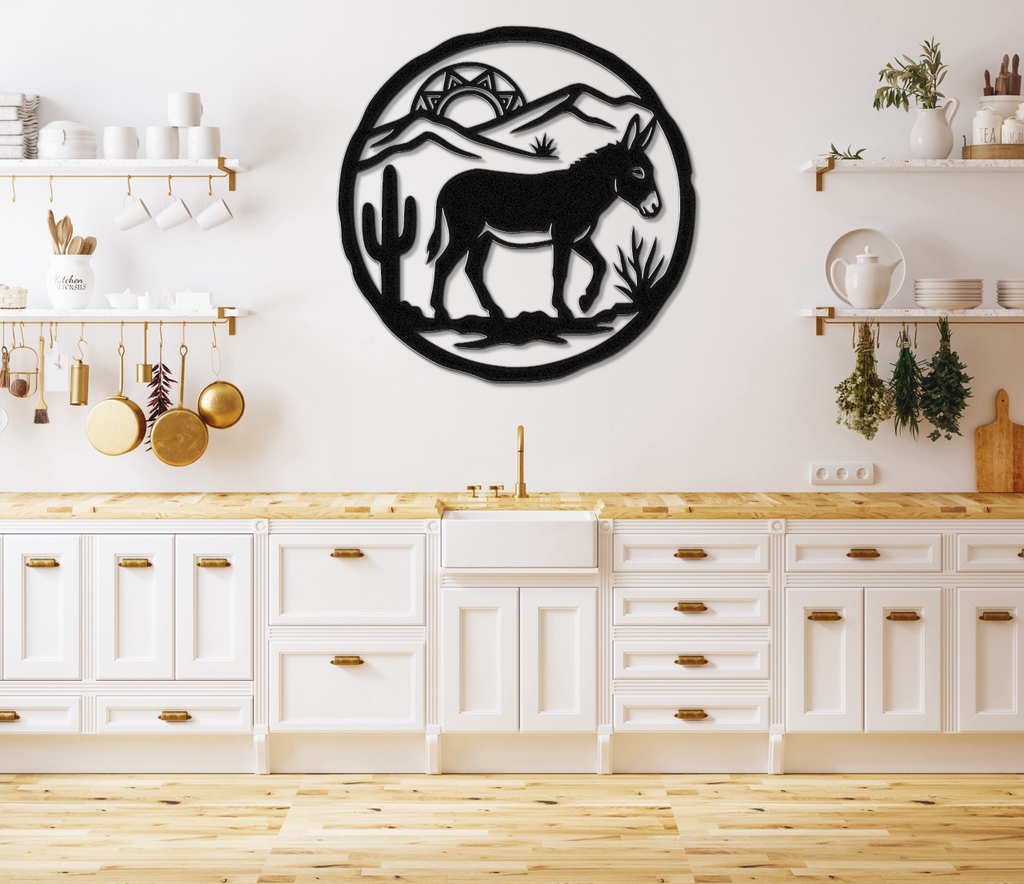 Burro Metal Wall Art
