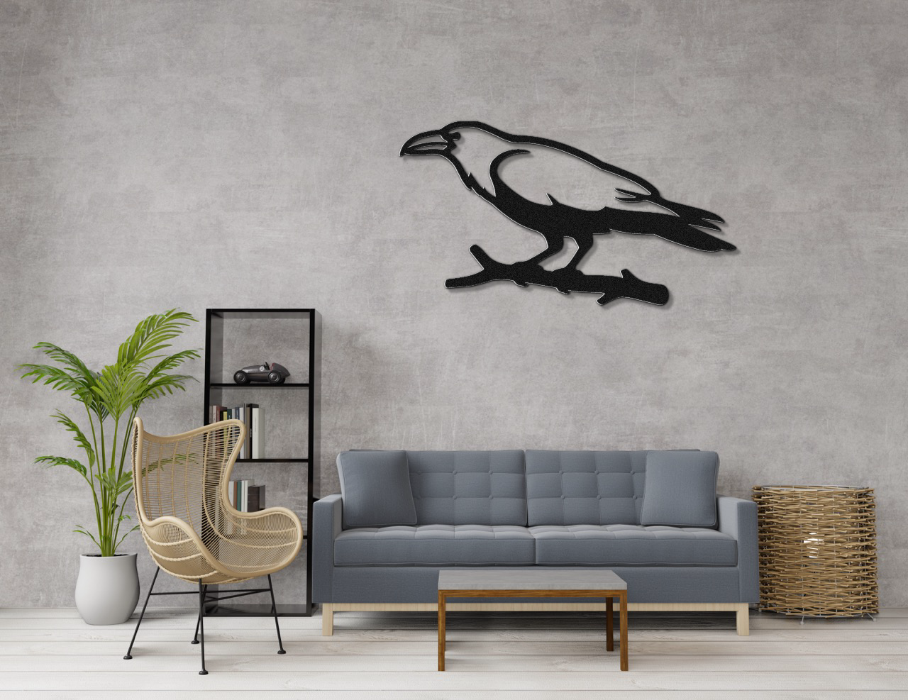 Raven Metal Wall Art