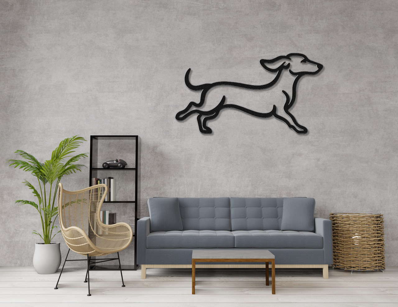Dachshund Metal Wall Art
