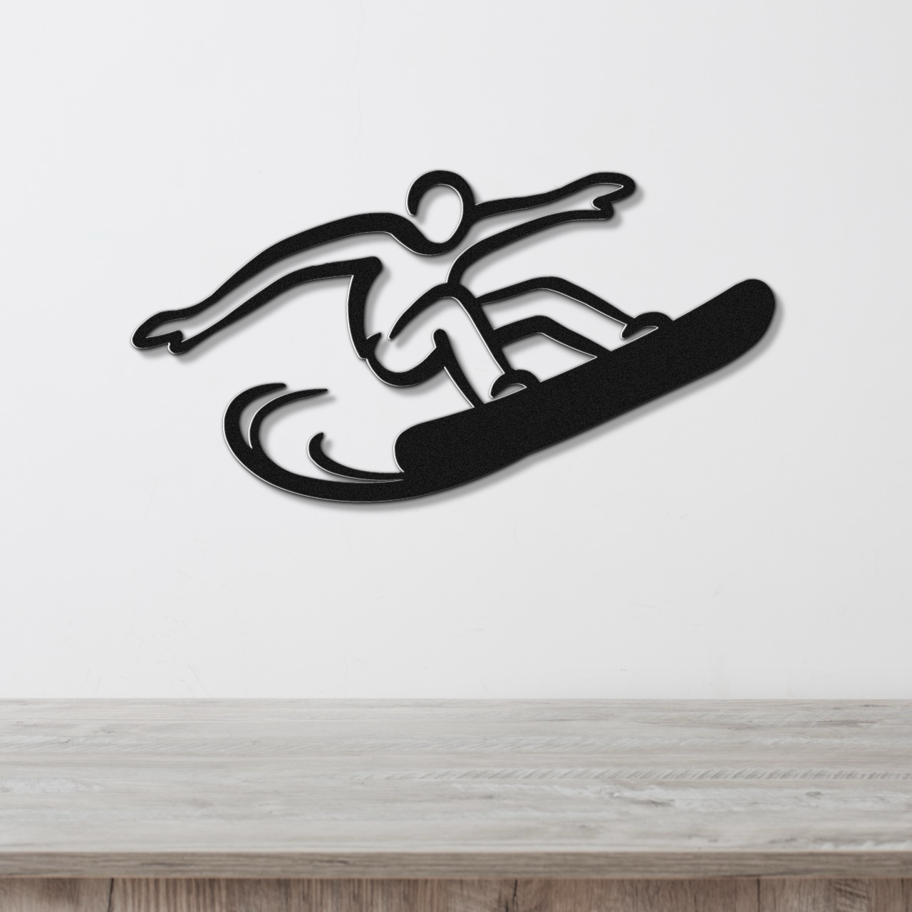 Snowboarding Metal Wall Art