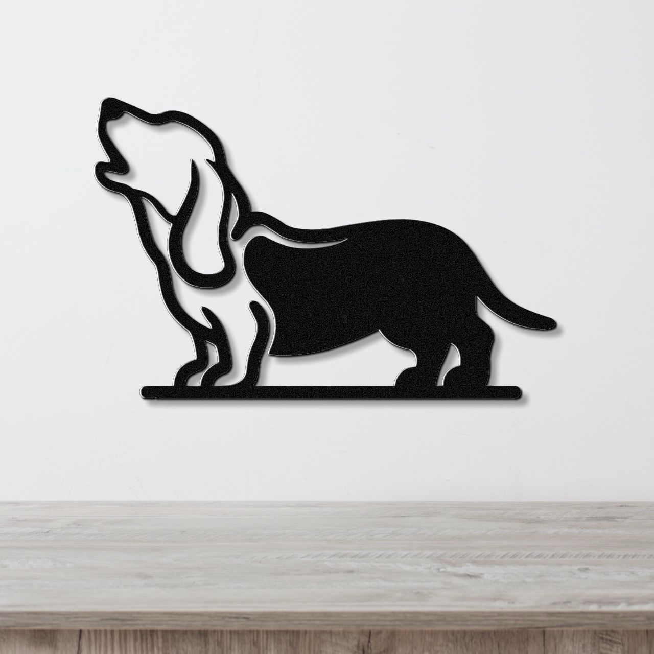Basset Hound Metal Wall Art