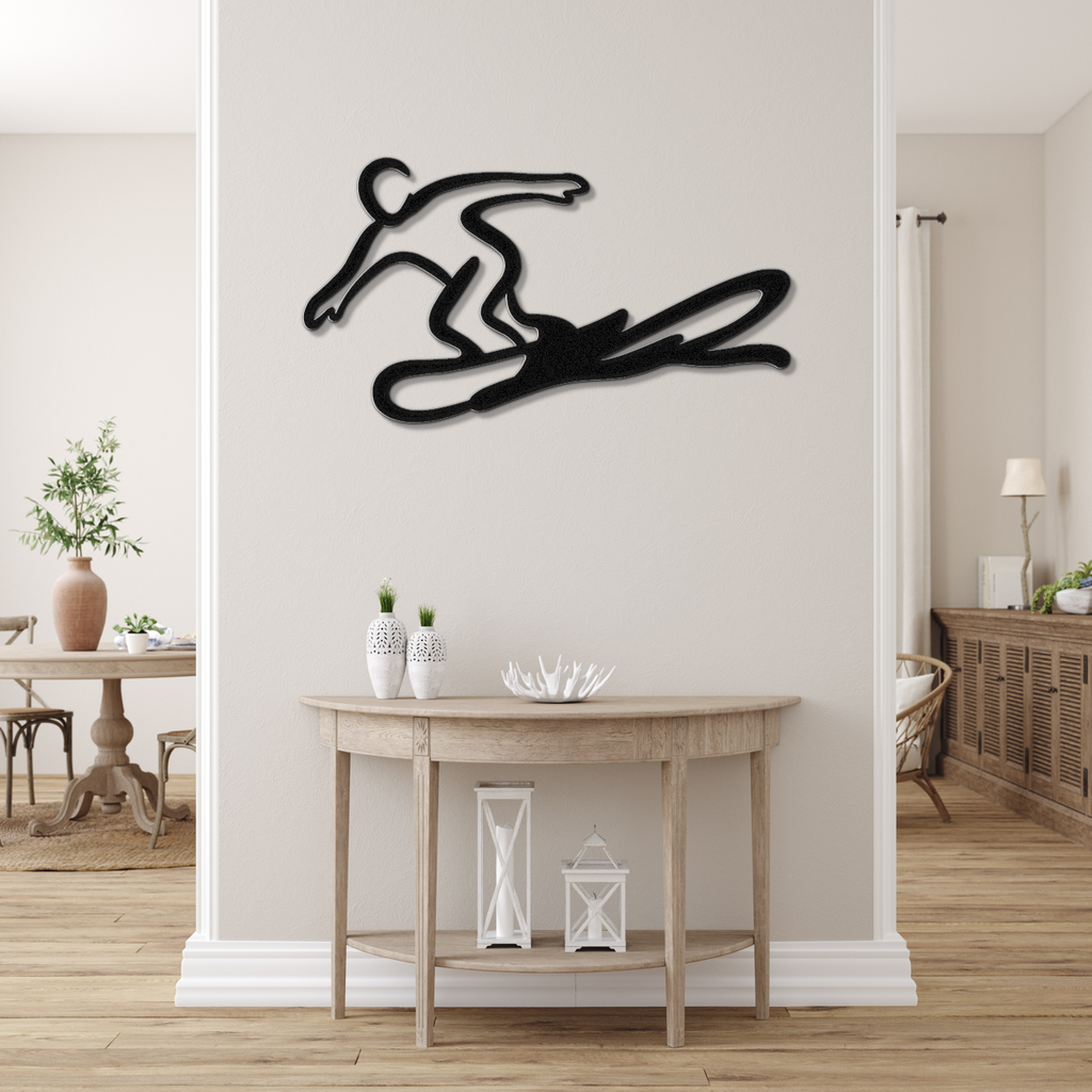 Snowboarding Metal Wall Art