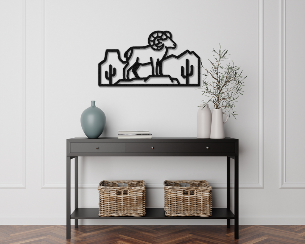 Arizona Bighorn Sheep Metal Wall Art