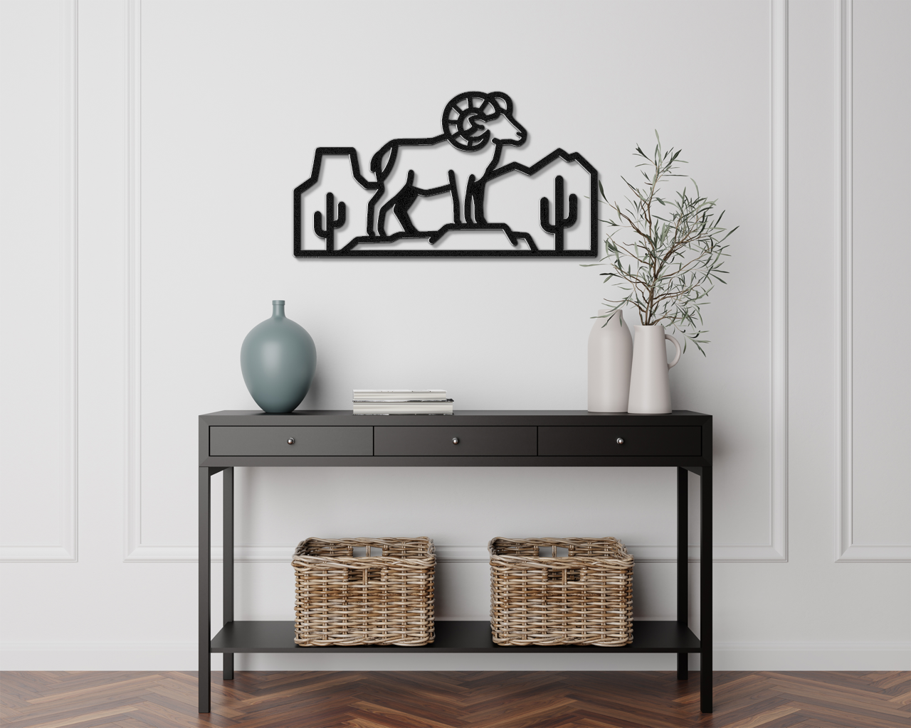 Arizona Bighorn Sheep Metal Wall Art