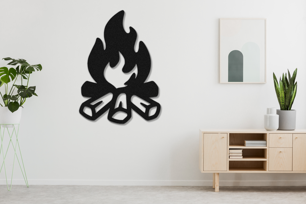 Campfire Metal Wall Art
