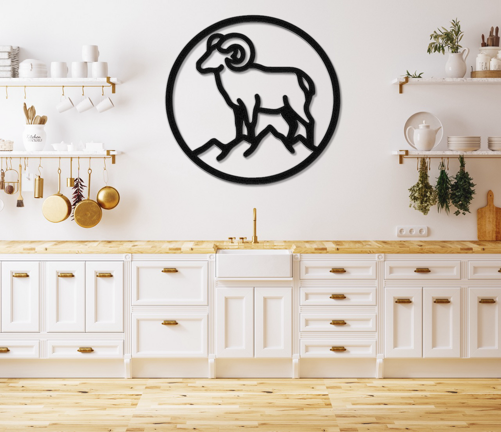 Bighorn Sheep Metal Wall Art