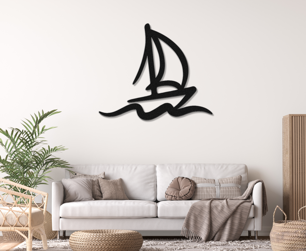 Sailboat Metal Wall Art