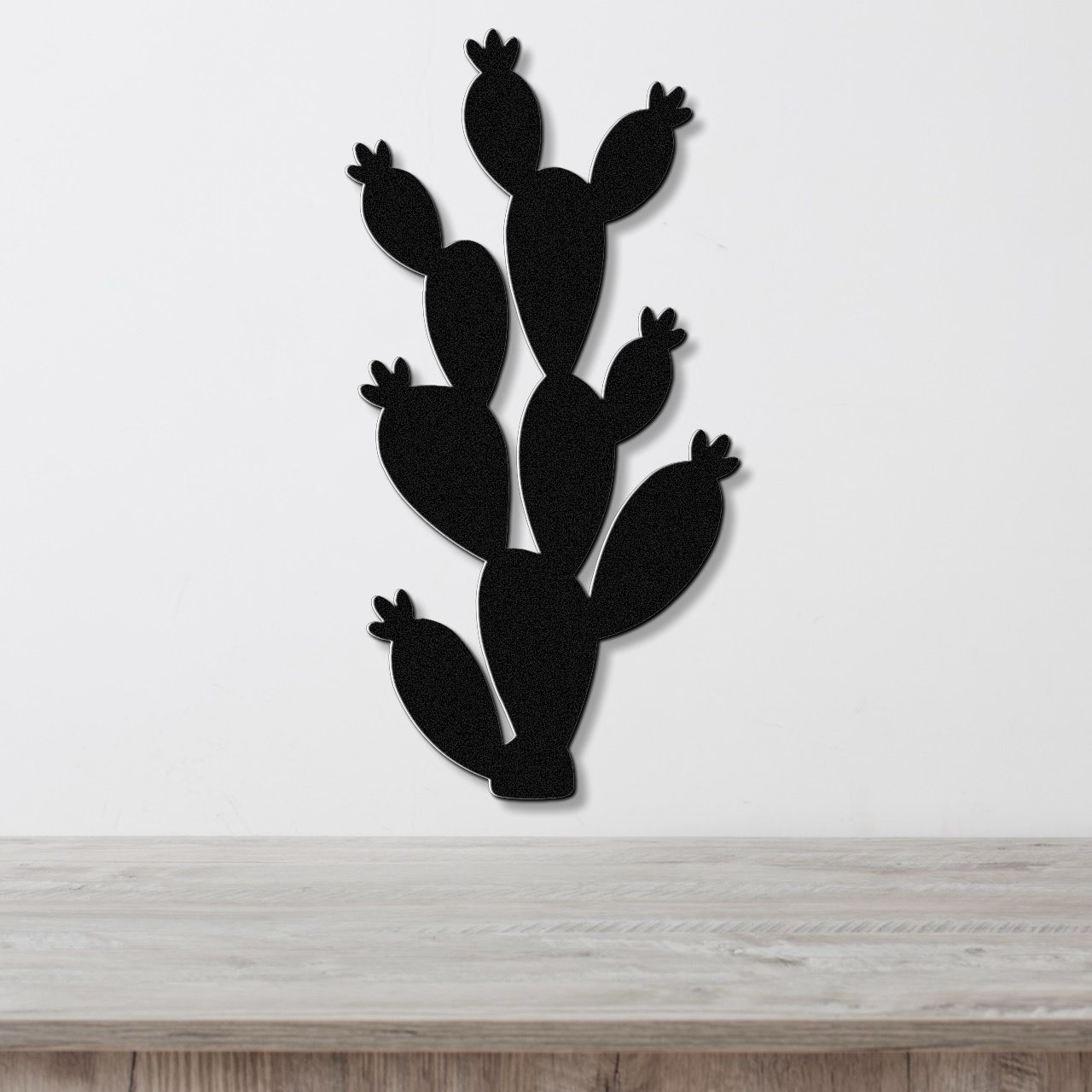 Prickly Pear Cactus Metal Wall Art