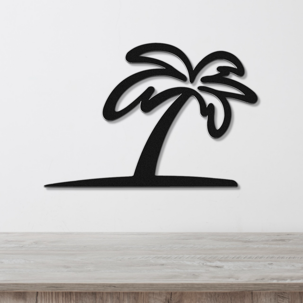 Palm Tree Metal Wall Art