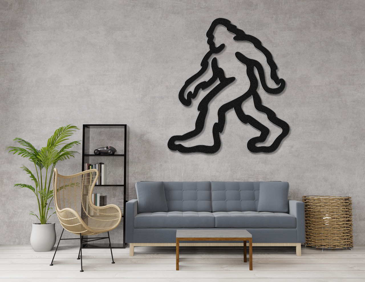 Bigfoot Metal Wall Art