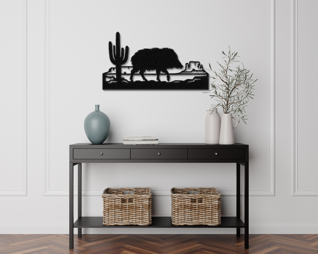 Javelina Metal Wall Art