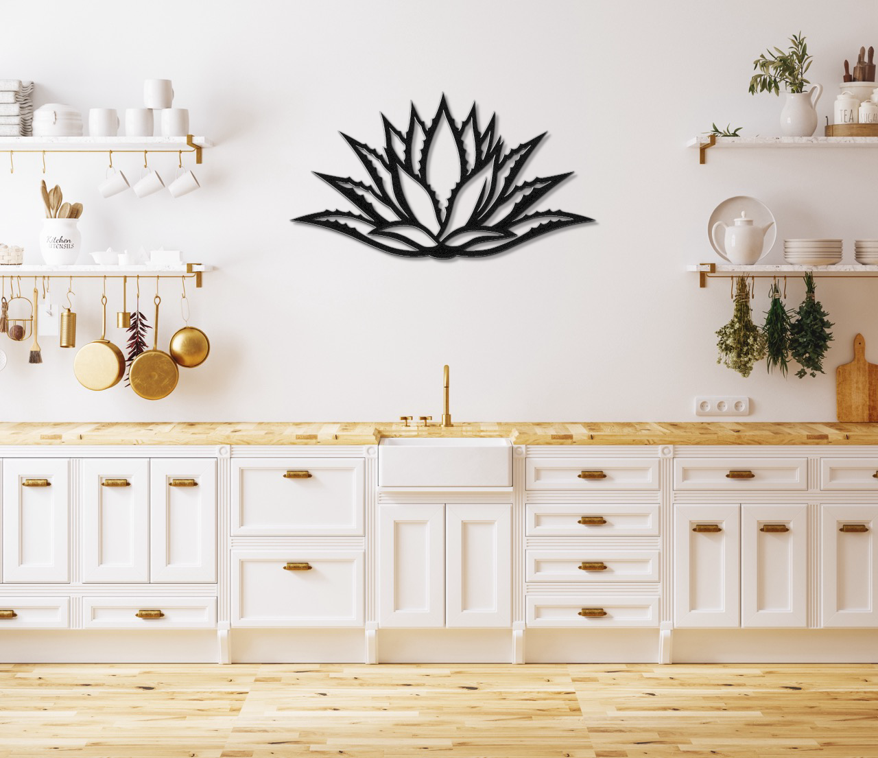 Agave Metal Wall Art