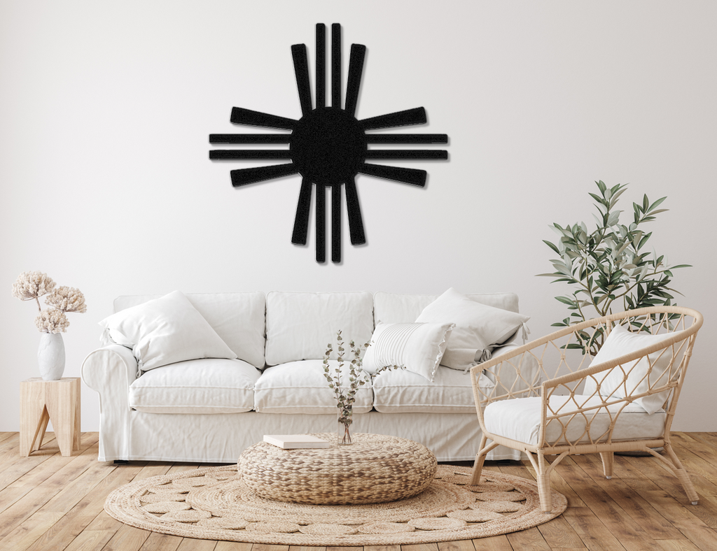 Zia Sun Symbol Metal Wall Art