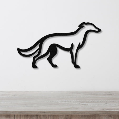 Borzoi Dog Metal Wall Art