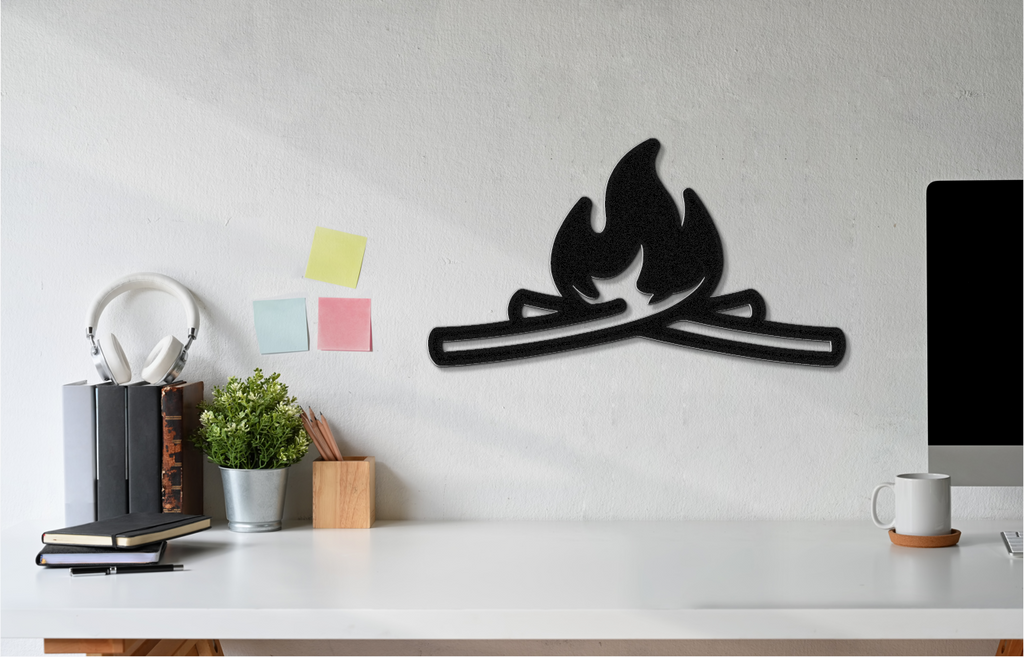 Campfire Metal Wall Art