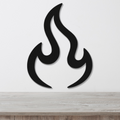 Abstract Fire Metal Wall Art