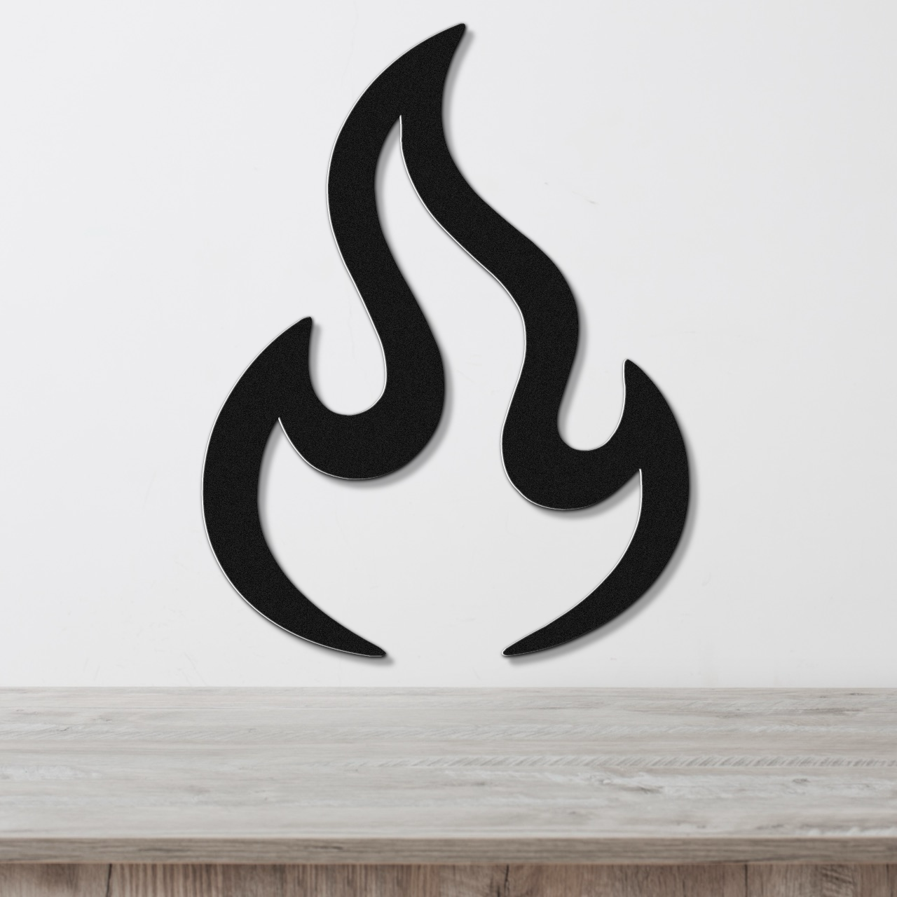 Abstract Fire Metal Wall Art