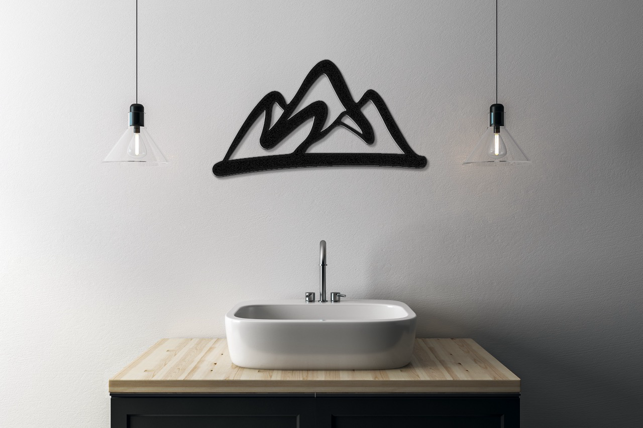 Mountains Metal Wall Art
