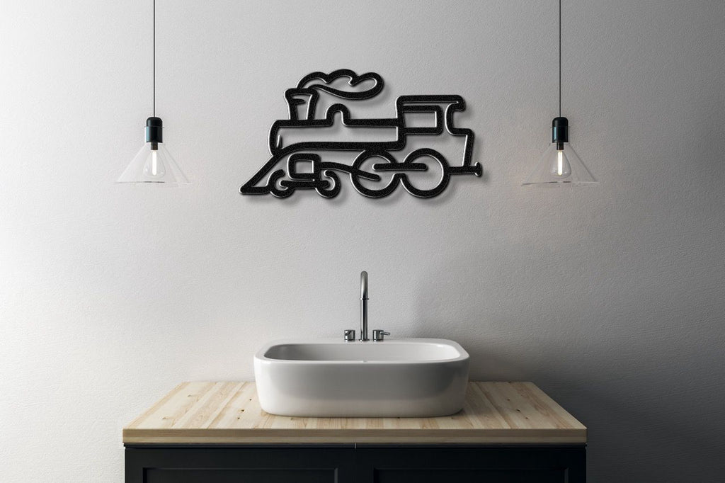 Train Metal Wall Art
