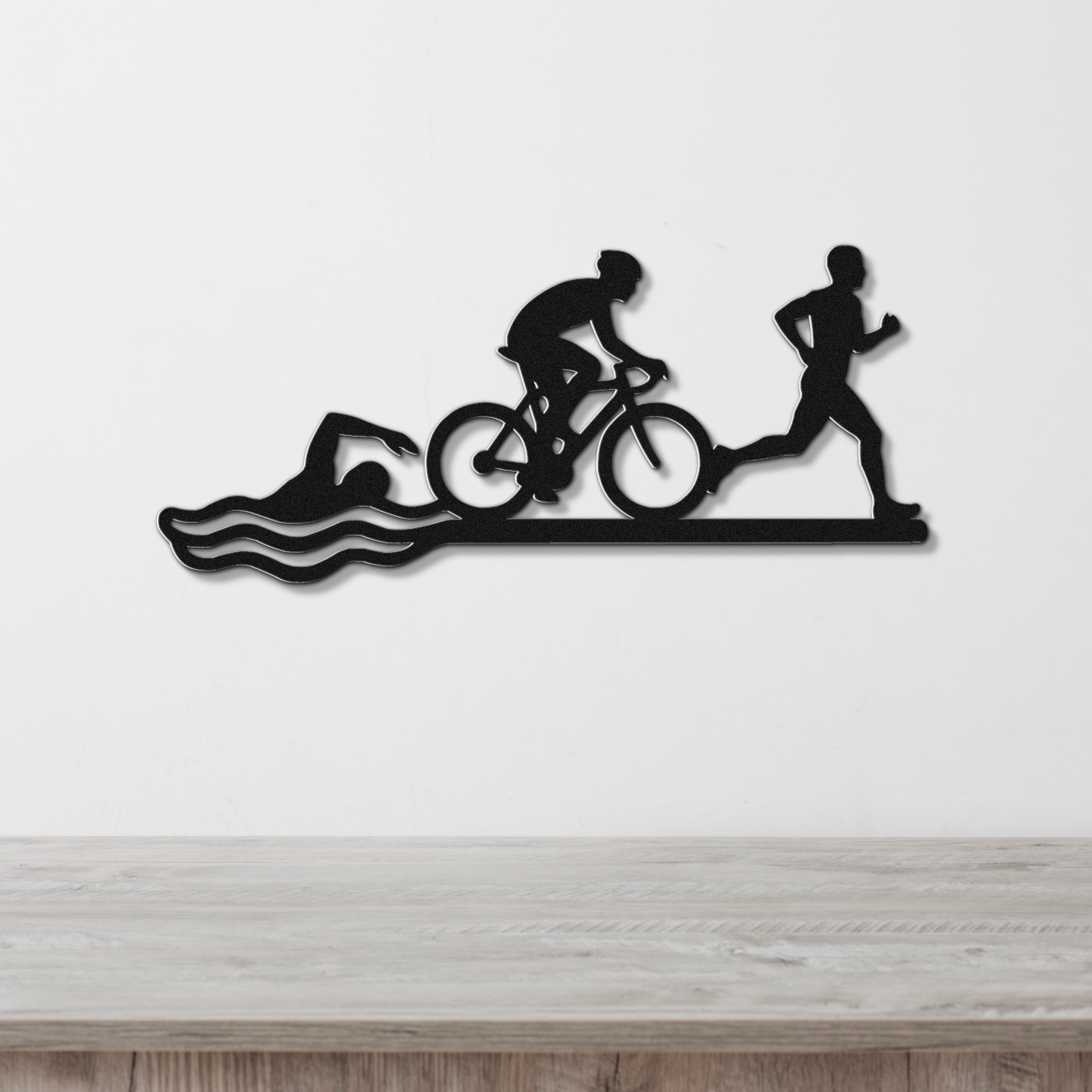 Triathlon Metal Wall Art