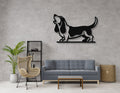 Basset Hound Metal Wall Art