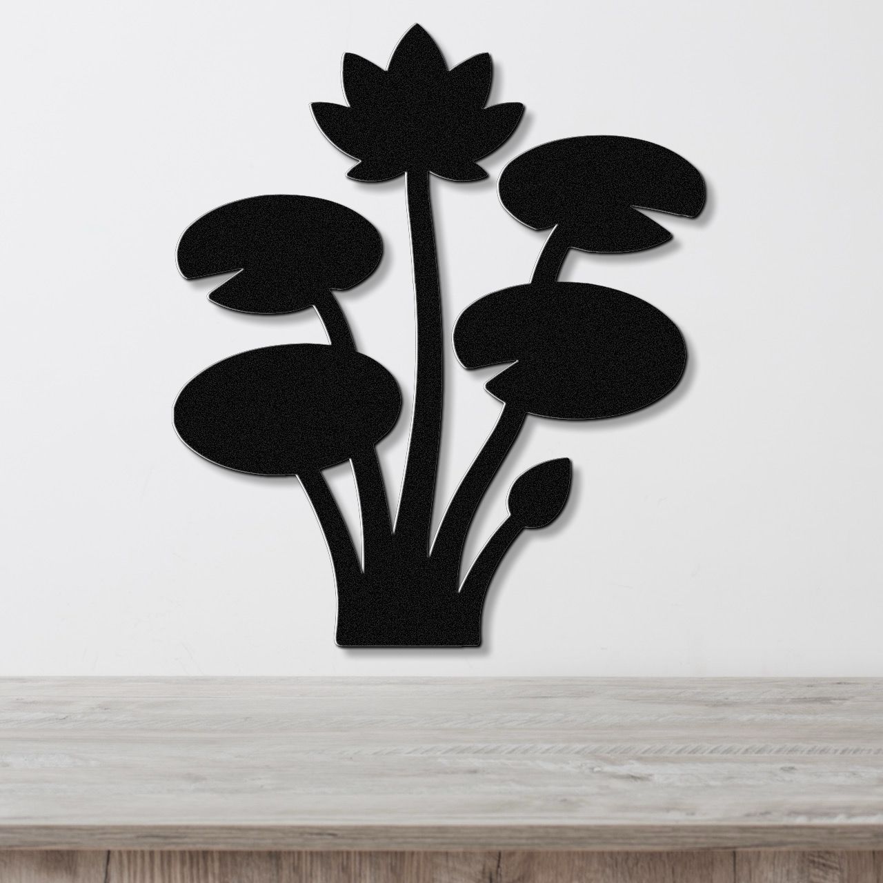 Lotus Water Lily Metal Wall Art