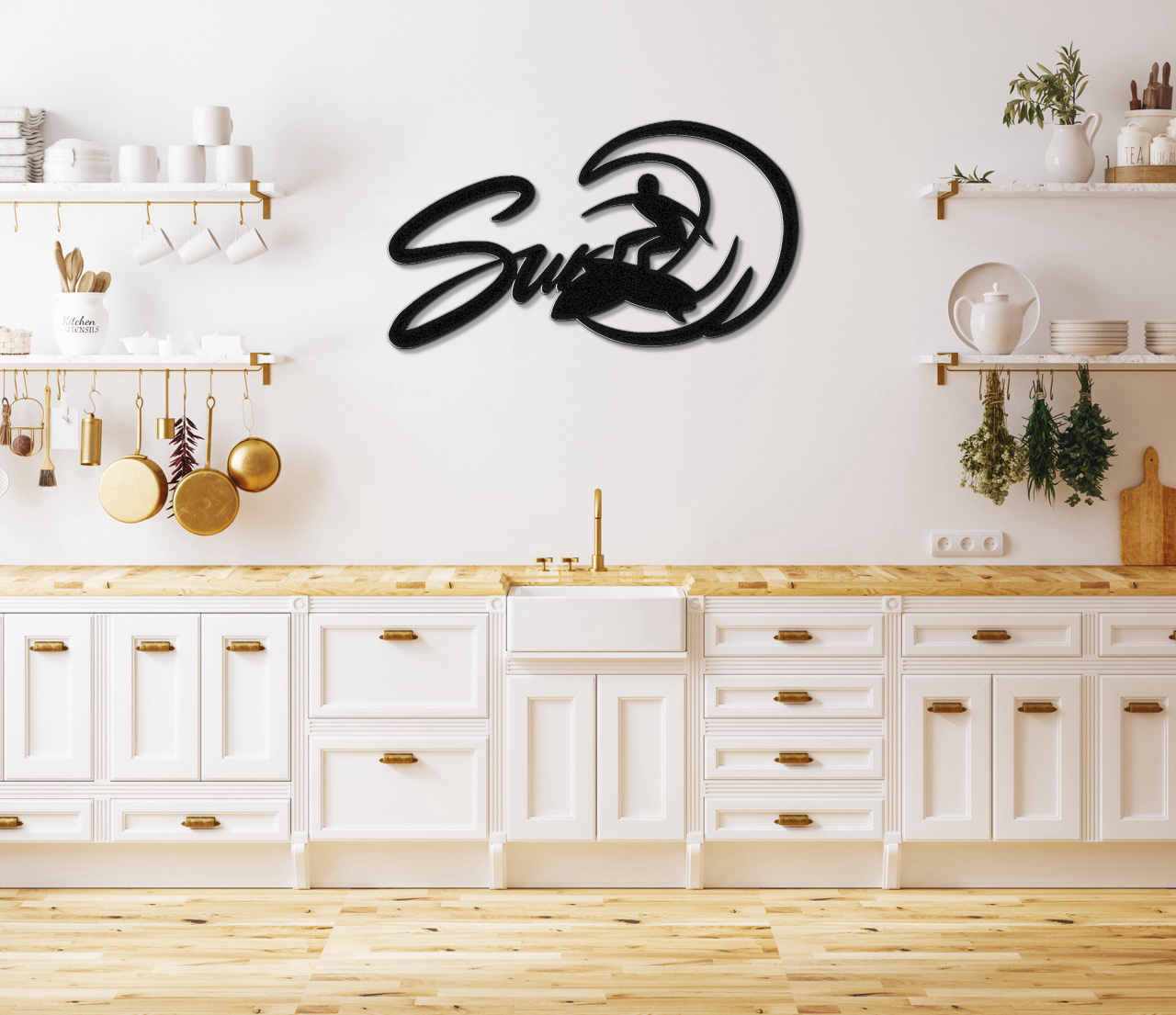 Surfer Metal Wall Art