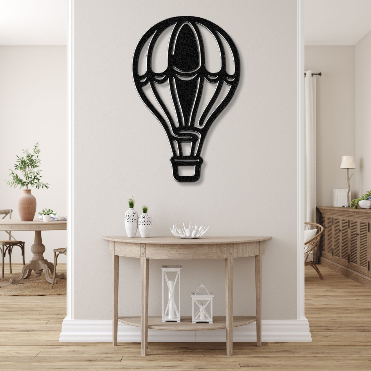 Hot Air Balloon Metal Wall Art