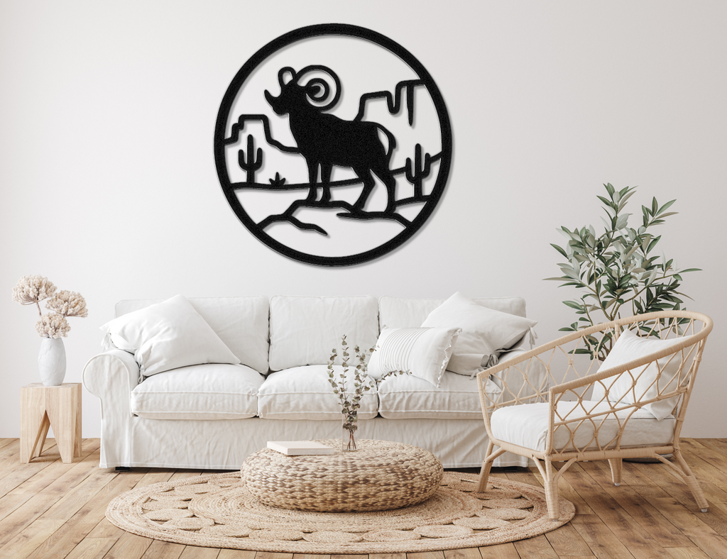 Arizona Bighorn Sheep Metal Wall Art
