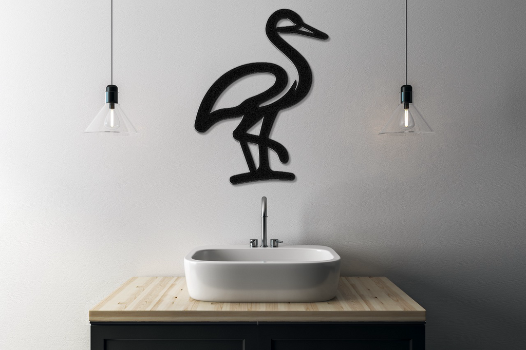 Crane Metal Wall Art