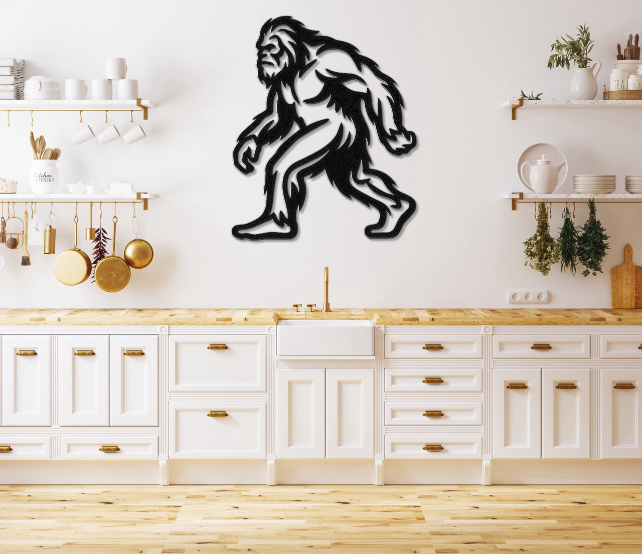 Bigfoot Metal Wall Art