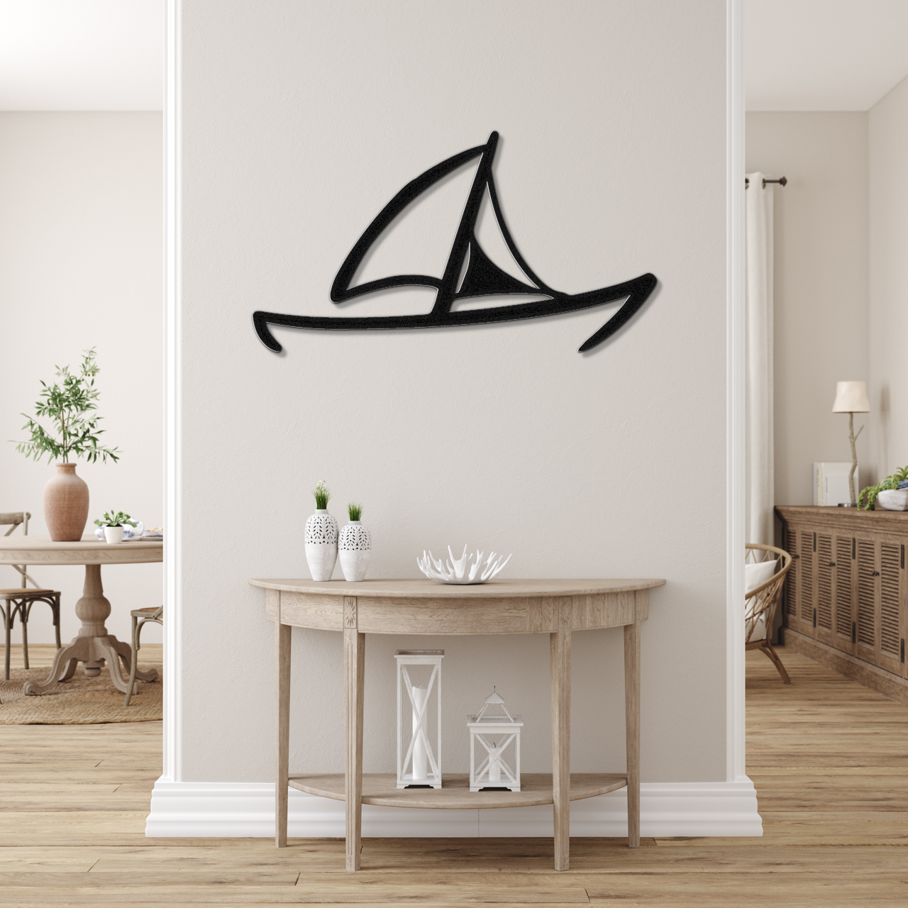 Sailboat Metal Wall Art