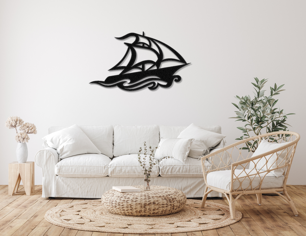 Sailboat Metal Wall Art