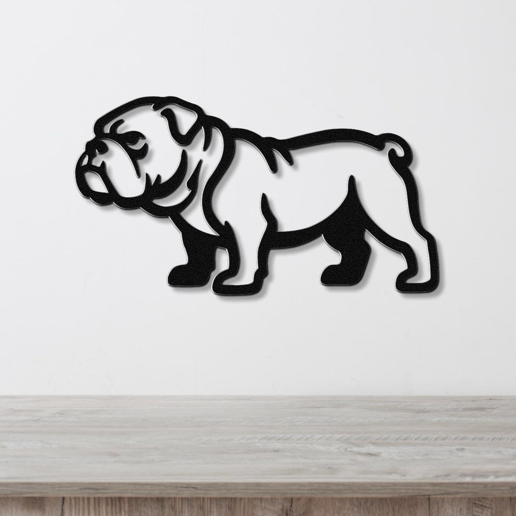 Bulldog Metal Wall Art