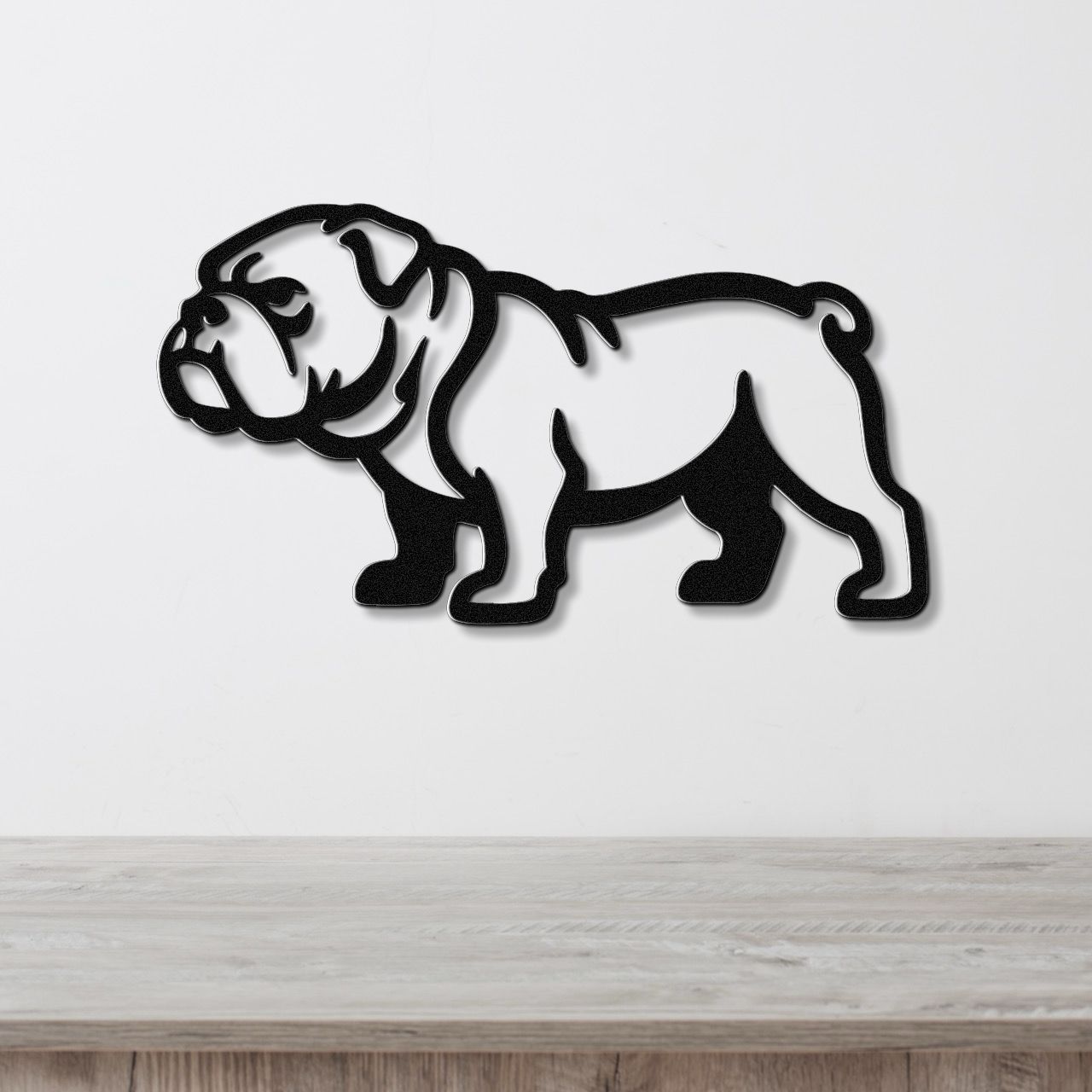 Bulldog Metal Wall Art