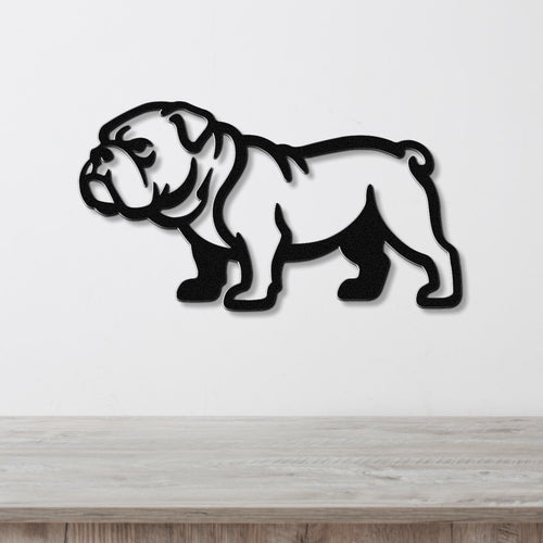 Bulldog Metal Wall Art