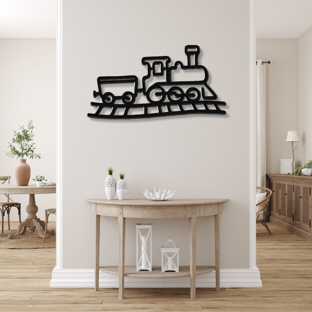 Train Metal Wall Art