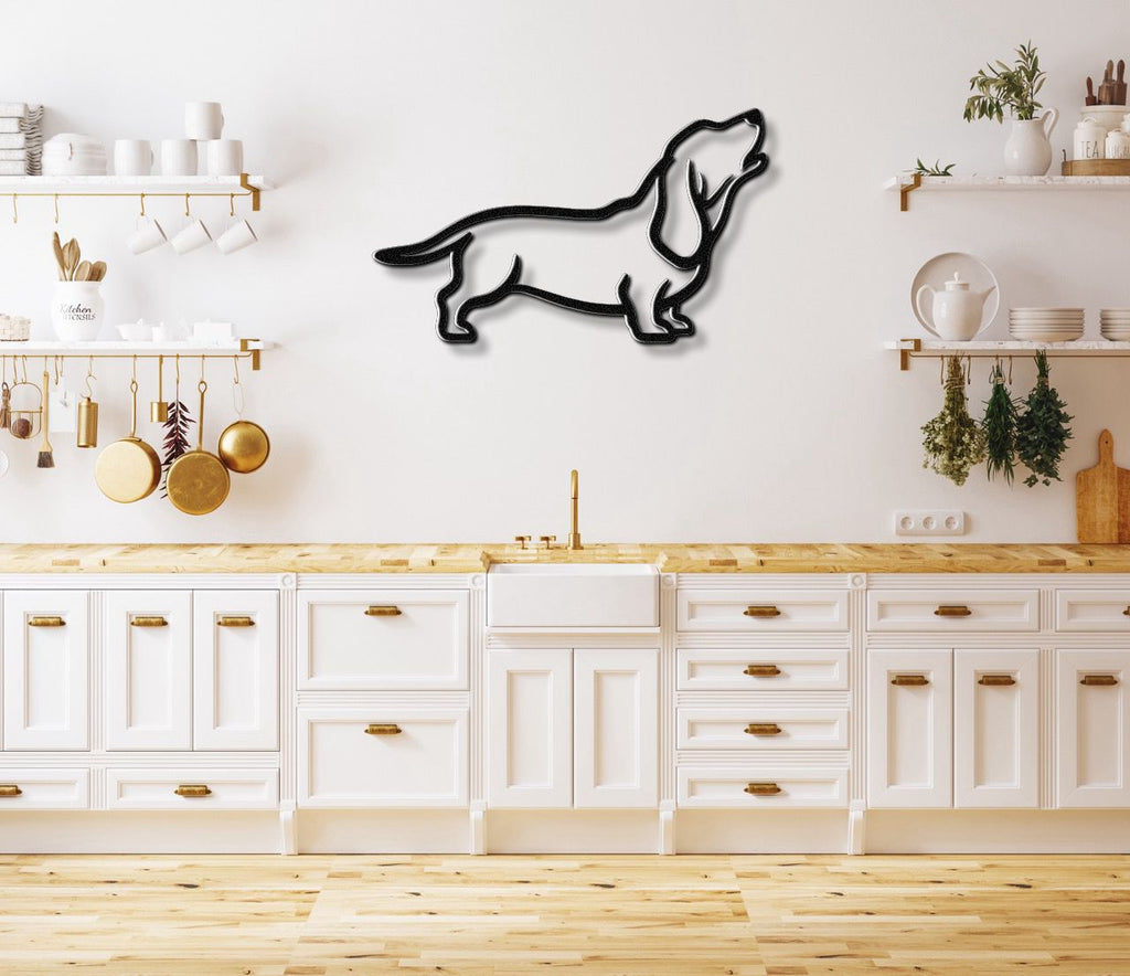Basset Hound Metal Wall Art