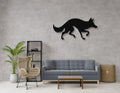 Sneaky Coyote Metal Wall Art