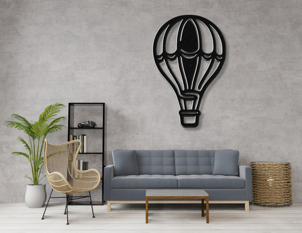 Hot Air Balloon Metal Wall Art