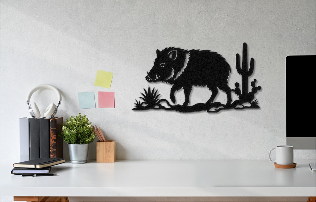 Javelina Metal Wall Art