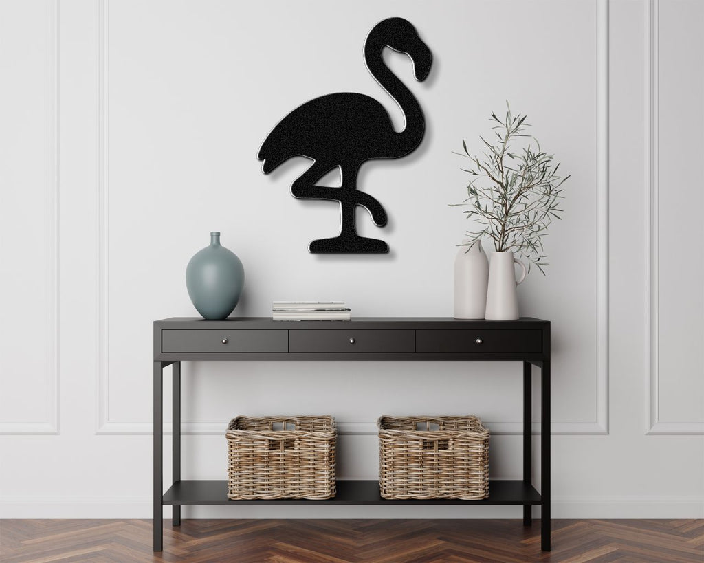 Flamingo Metal Wall Art