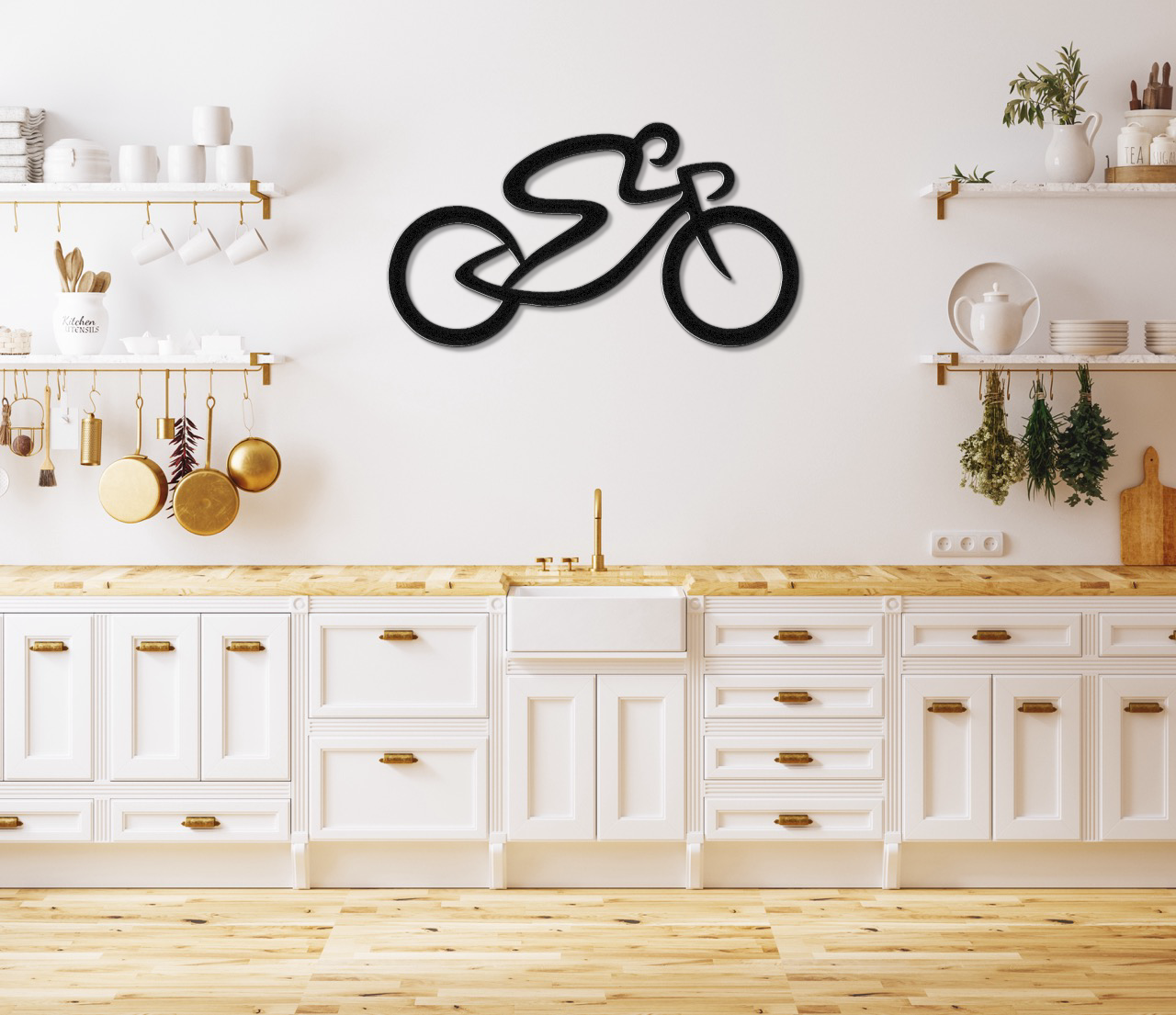 Cycling Metal Wall Art